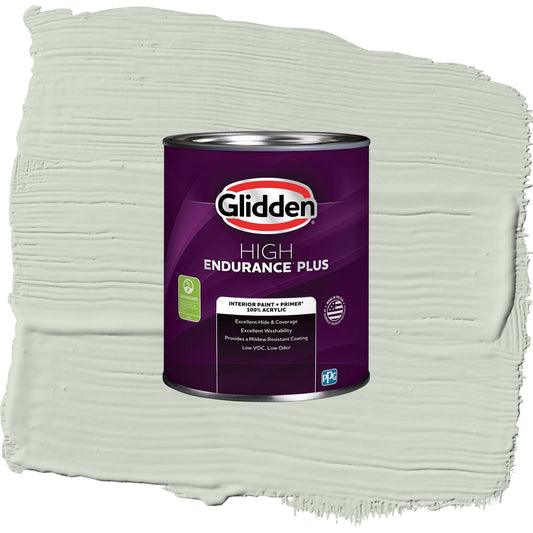 Glidden HEP Castaway / Green, Semi-Gloss Interior Paint with Primer, 1 Quart