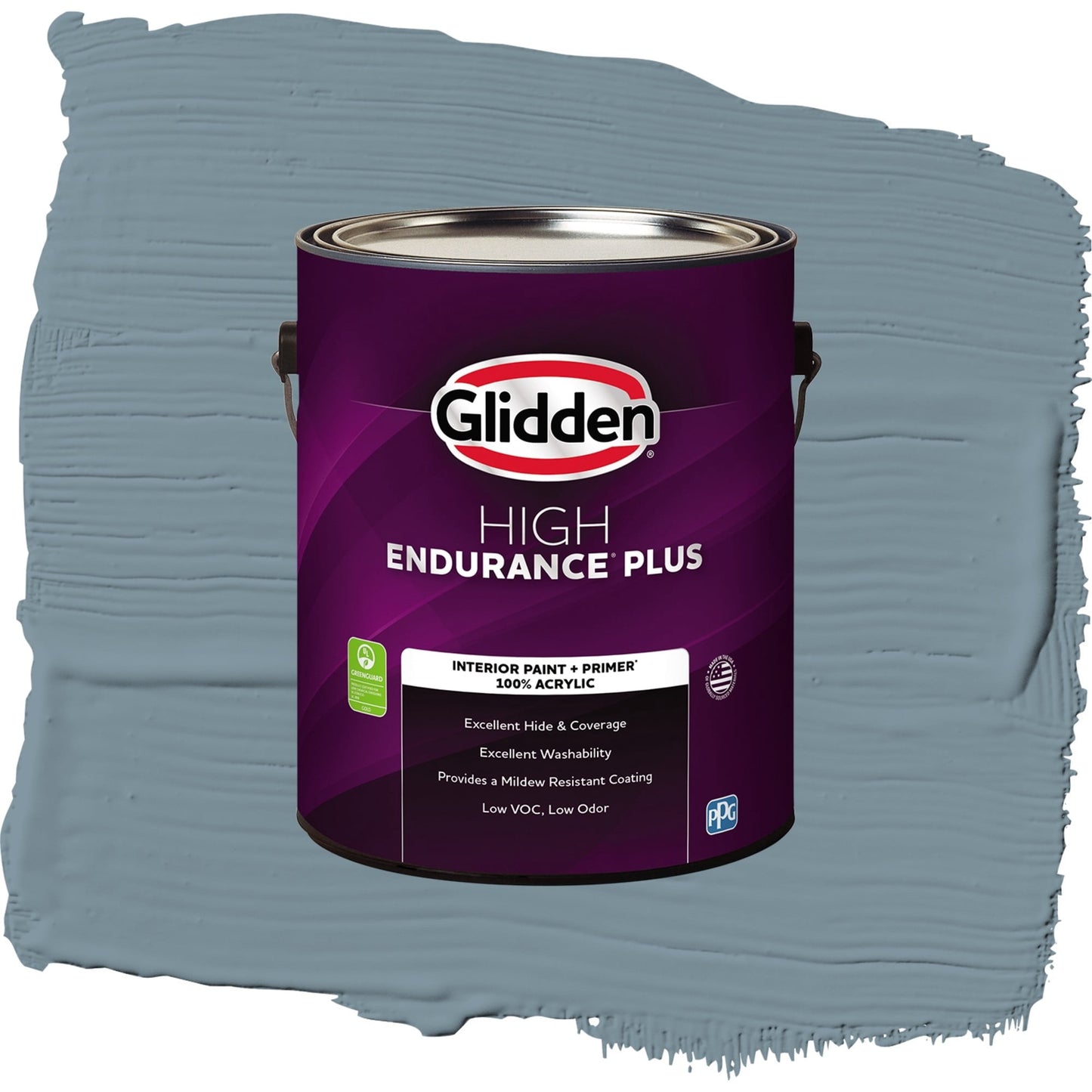 Glidden HEP Chalky Blue / Blue, Eggshell Interior Paint with Primer, 1 Gallon