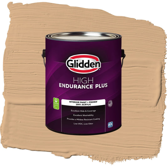 Glidden HEP Cheddar Biscuit / Orange, Eggshell Interior Paint with Primer, 1 Gallon