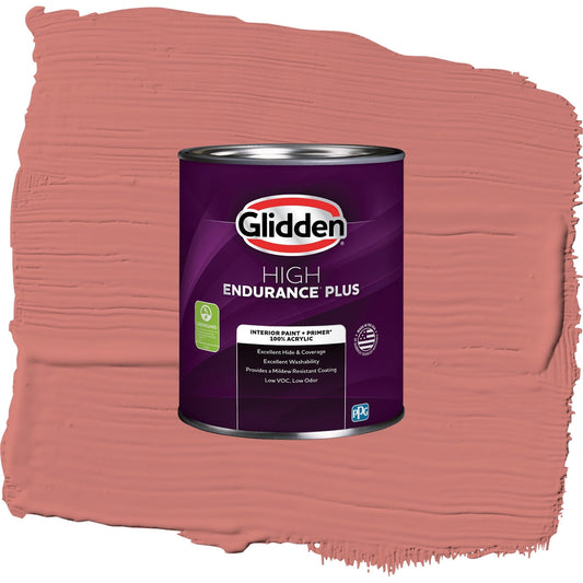 Glidden HEP Chili Pepper / Red, Eggshell Interior Paint with Primer, 1 Quart