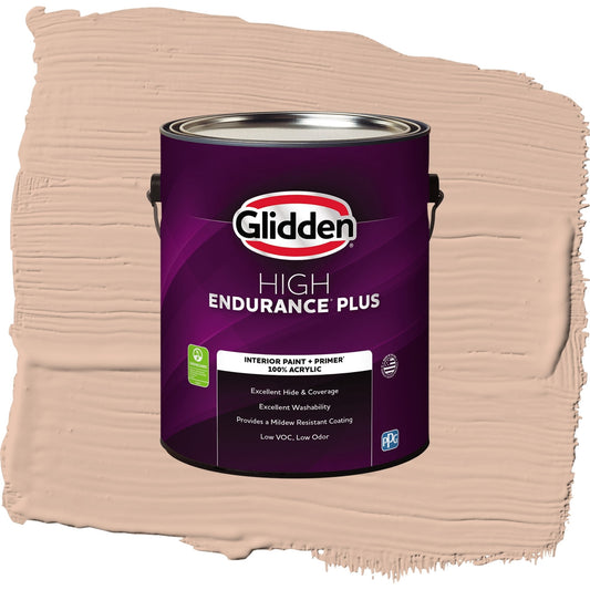 Glidden HEP Cinnamon Ice / Orange, Flat Interior Paint with Primer, 1 Gallon