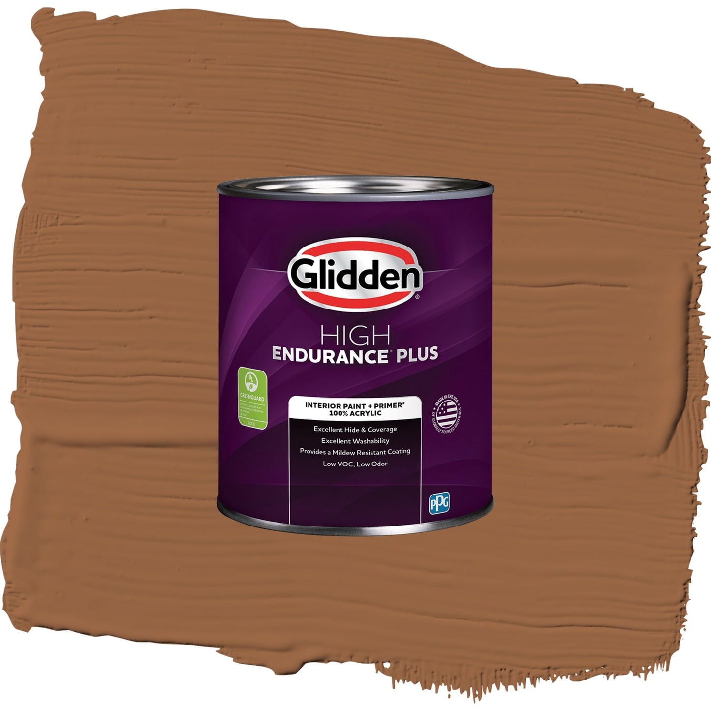 Glidden HEP Cinnamon Stick / Orange, Eggshell Interior Paint with Primer, 1 Quart