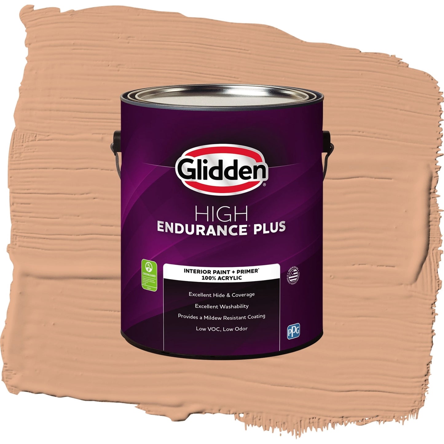 Glidden HEP Clay Fire / Orange, Semi-Gloss Interior Paint with Primer, 1 Gallon