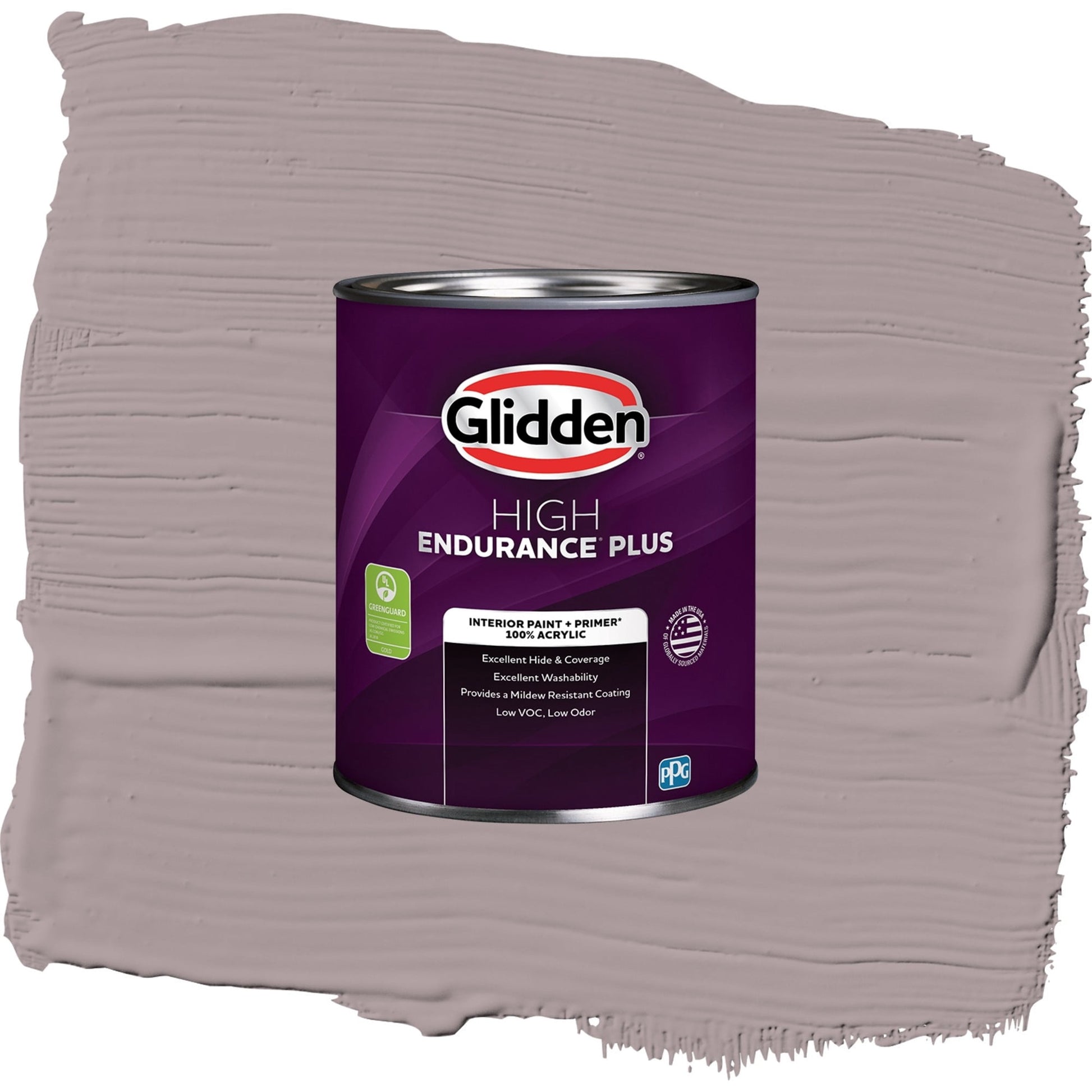 Glidden HEP Coffee Custard / Purple, Eggshell Interior Paint with Primer, 1 Quart