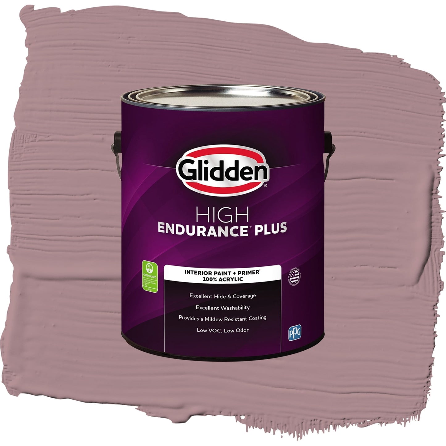 Glidden HEP Coffee Rose / Purple, Flat Interior Paint with Primer, 1 Gallon