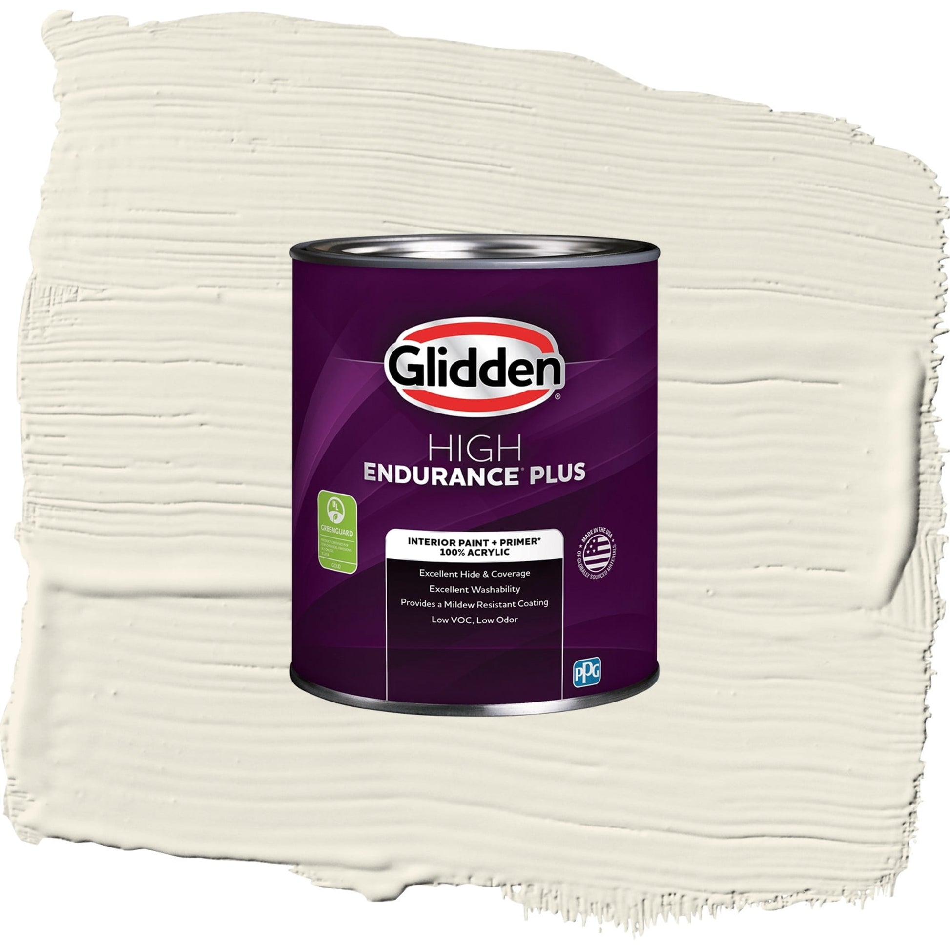 Glidden HEP Cold Foam / White Eggshell Interior Paint with Primer, 1 Quart