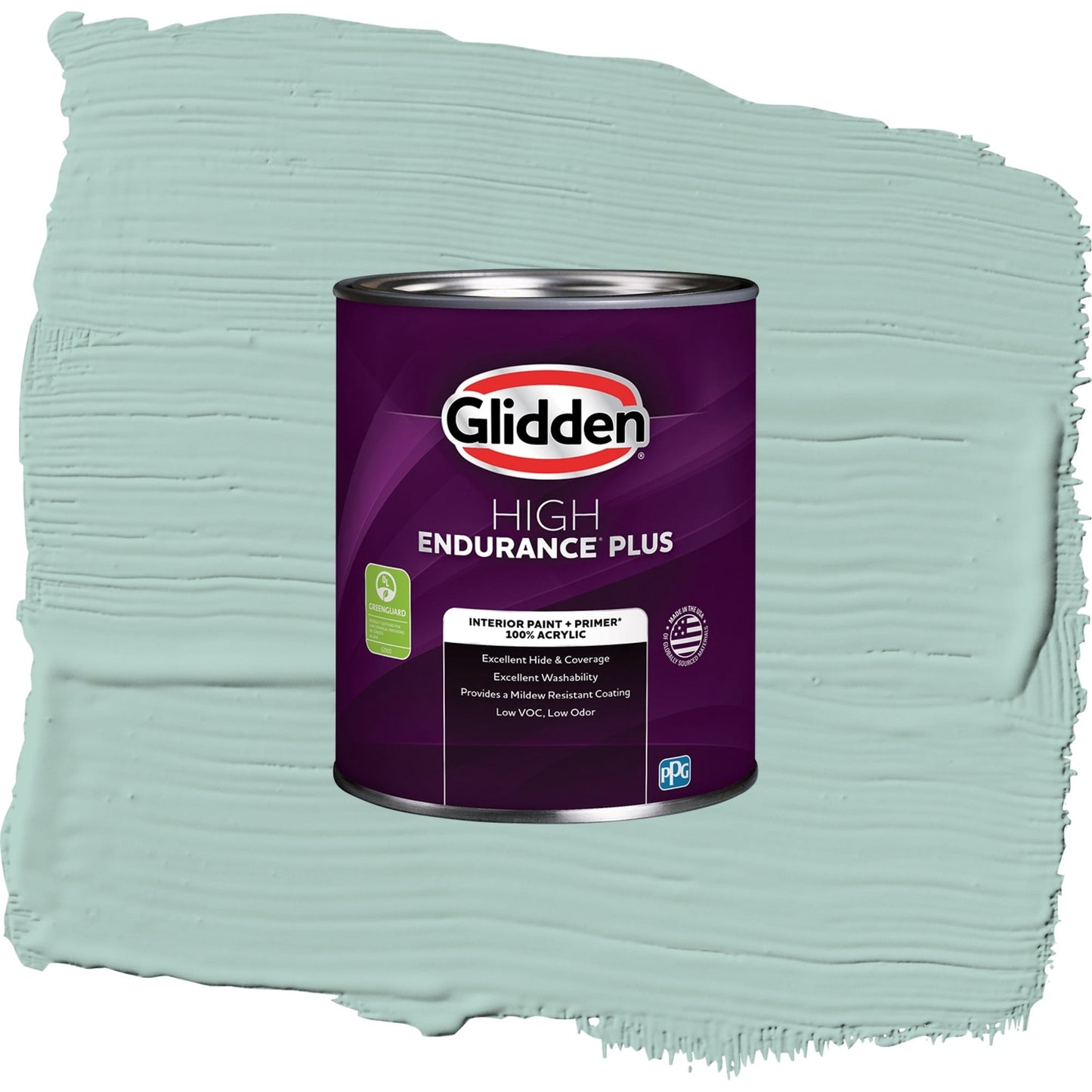Glidden HEP Copenhagen / Green, Semi-Gloss Interior Paint with Primer, 1 Quart