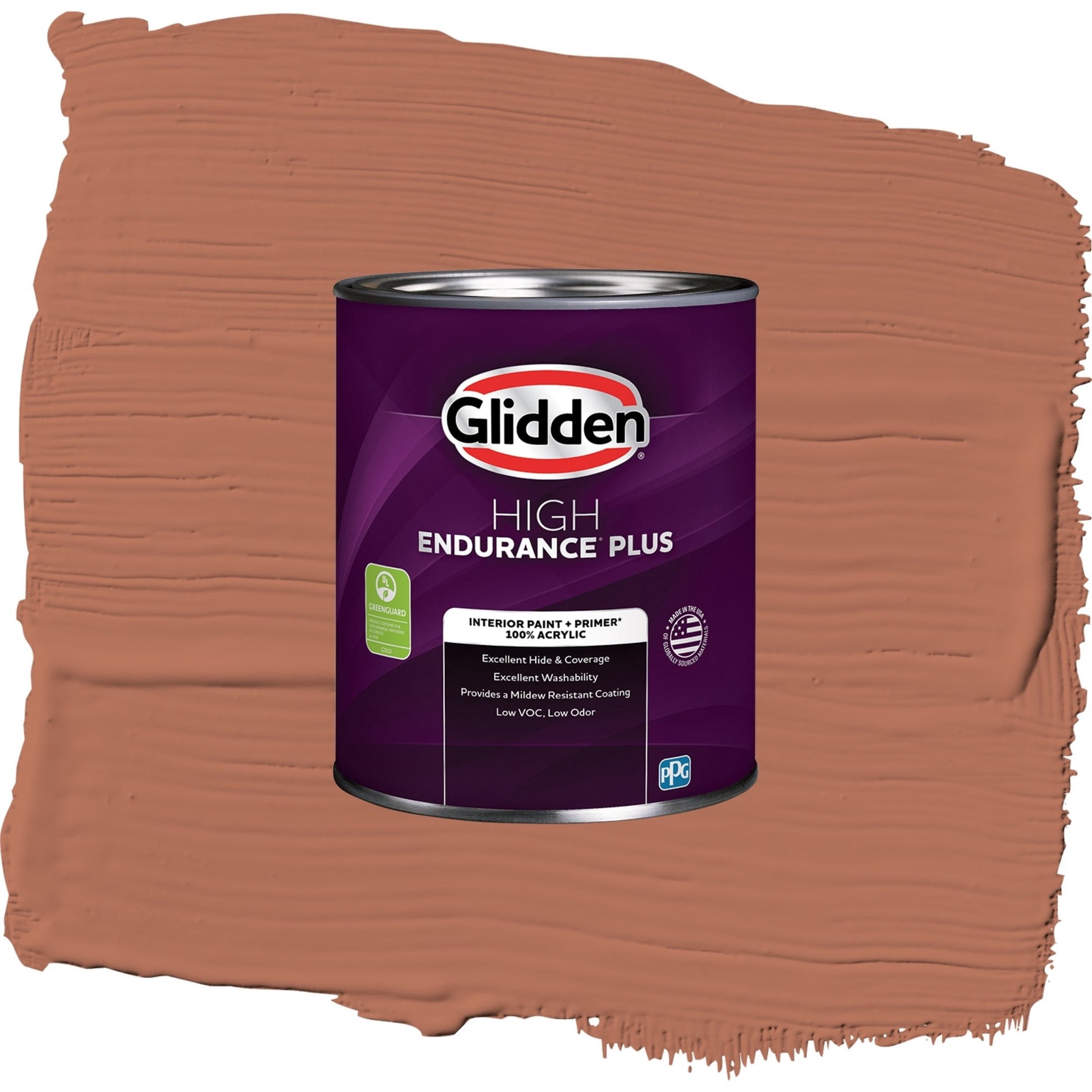 Glidden HEP Copper Beech / Orange, Semi-Gloss Interior Paint with Primer, 1 Quart