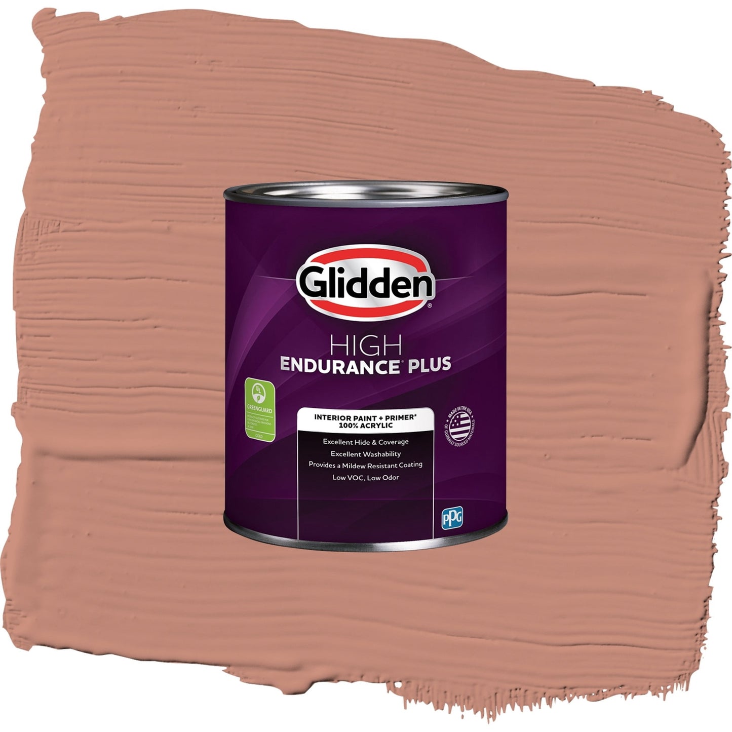 Glidden HEP Copper Trail / Orange, Eggshell Interior Paint with Primer, 1 Quart