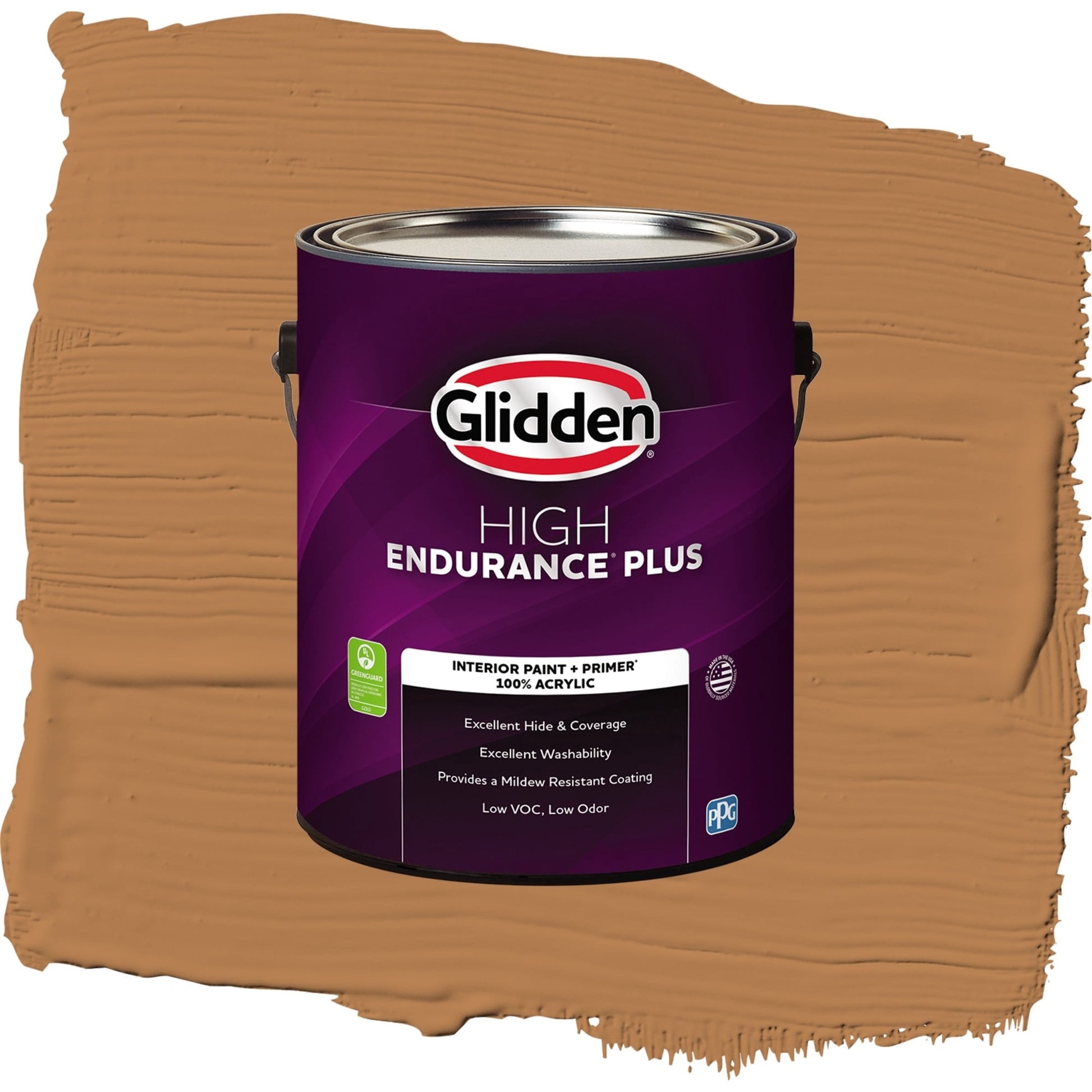 Glidden HEP Cowboy Hat / Orange, Eggshell Interior Paint with Primer, 1 Gallon