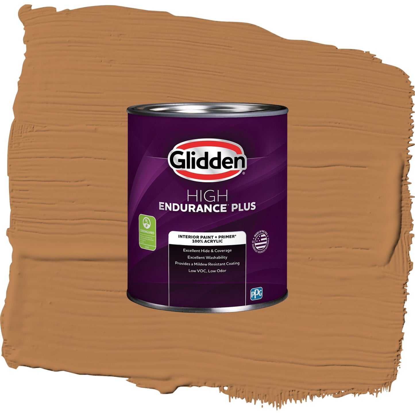 Glidden HEP Cowboy Hat / Orange, Semi-Gloss Interior Paint with Primer, 1 Quart