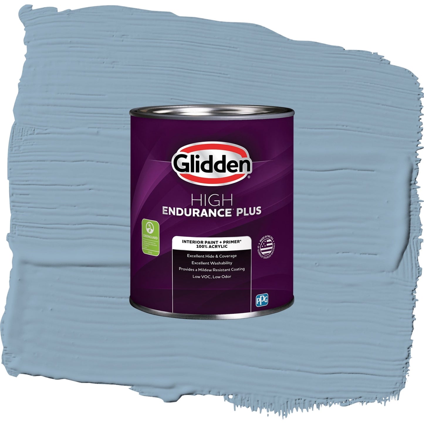Glidden HEP Dresden Dream / Blue, Semi-Gloss Interior Paint with Primer, 1 Quart