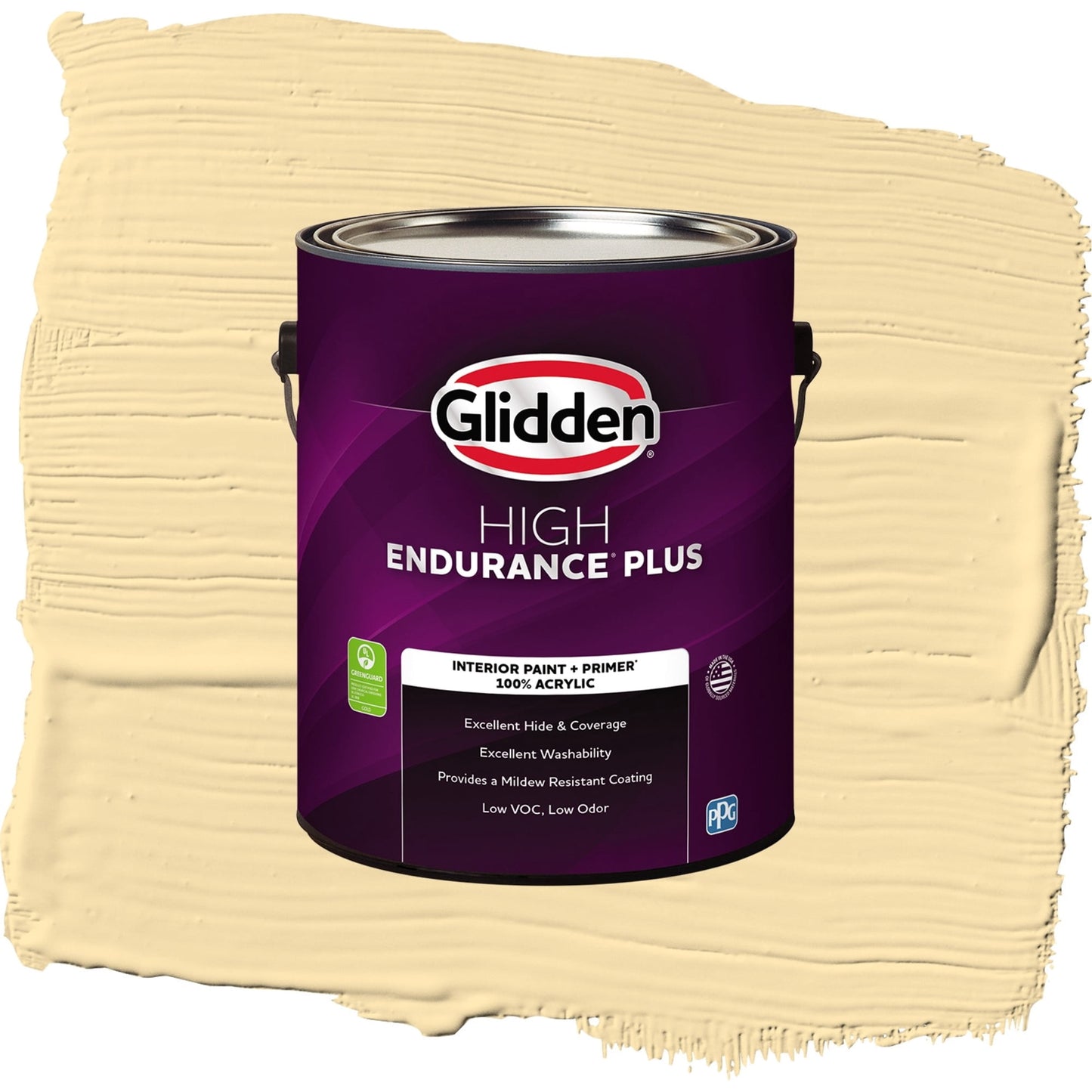 Glidden HEP Dusty Yellow / Yellow, Eggshell Interior Paint with Primer, 1 Gallon