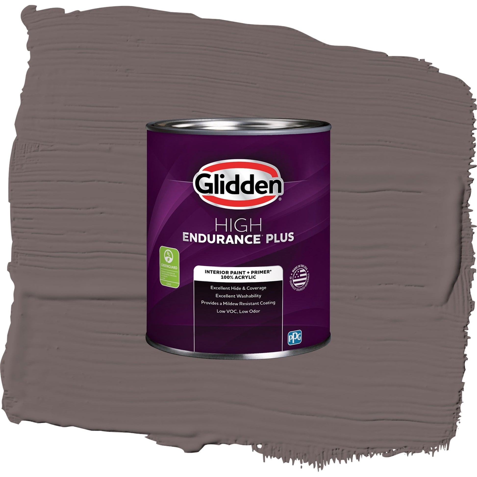 Glidden HEP Eagle Eye / Brown, Eggshell Interior Paint with Primer, 1 Quart