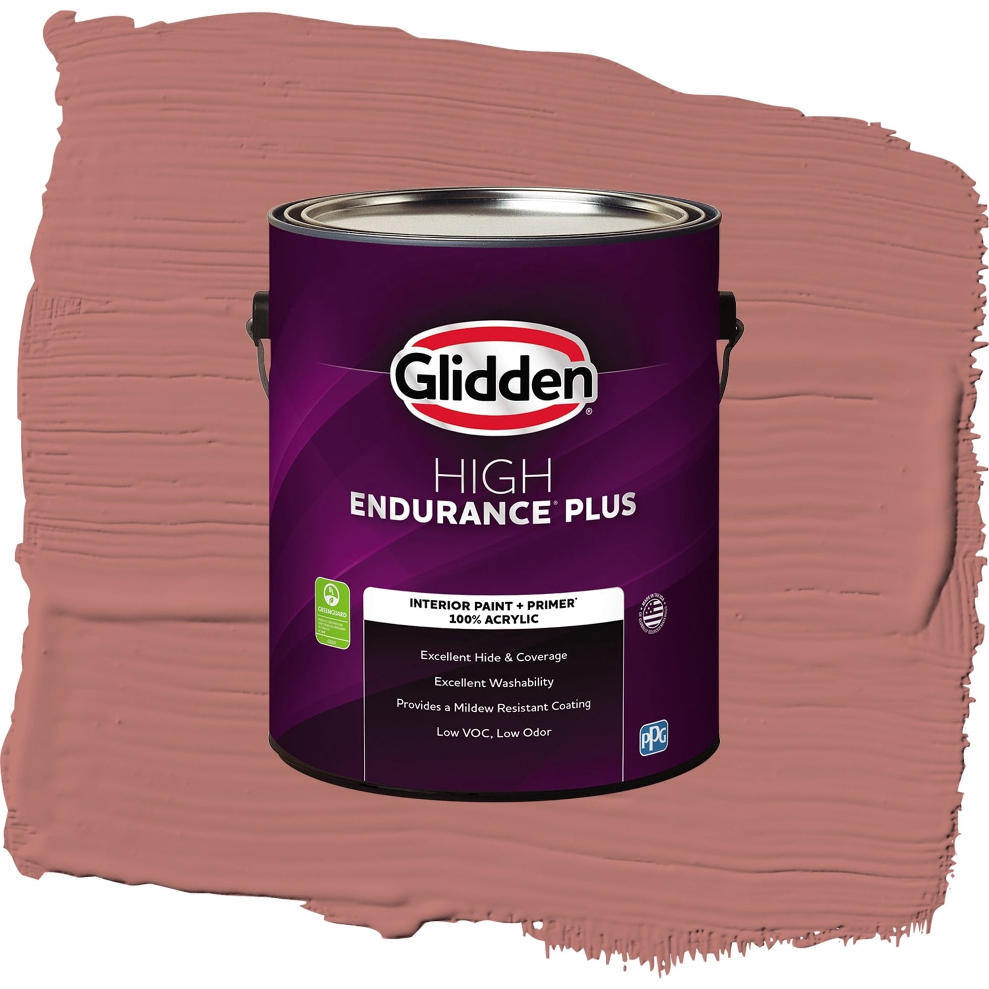 Glidden HEP Earth Rose / Red, Eggshell Interior Paint with Primer, 1 Gallon