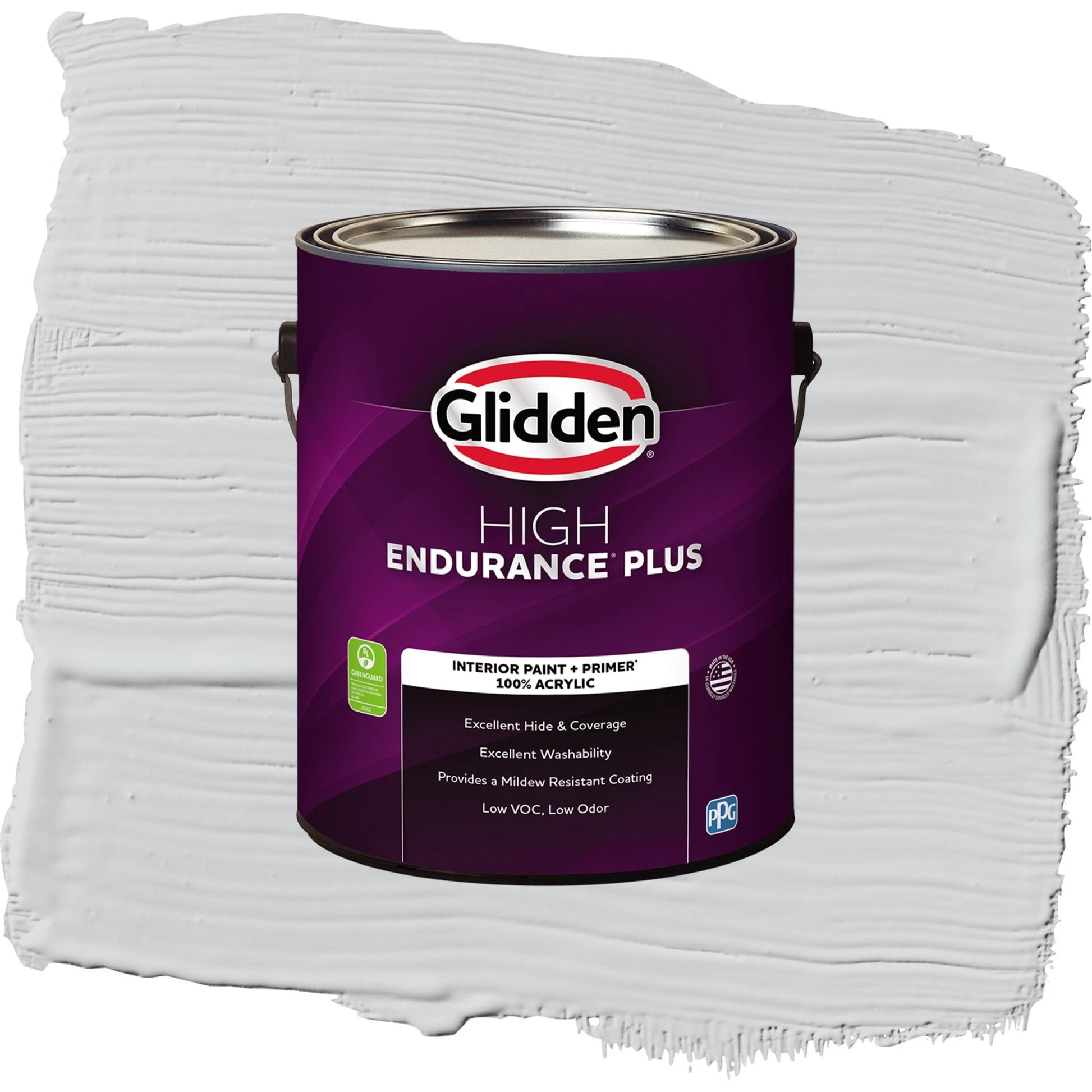 Glidden HEP Elemental / Gray, Flat Interior Paint with Primer, 1 Gallon