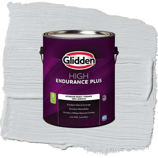 Glidden HEP Elemental / Gray, Flat Interior Paint with Primer, 1 Gallon