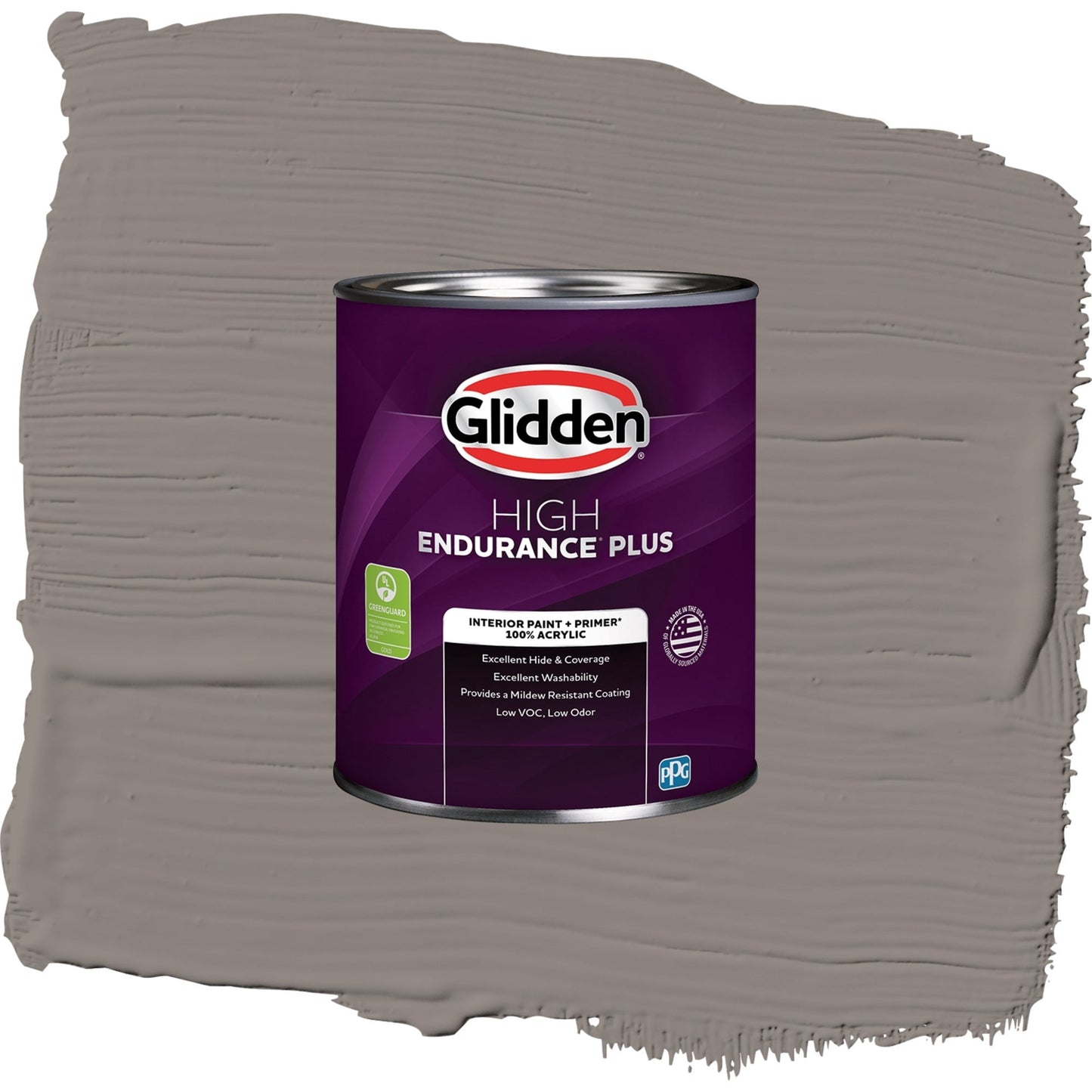 Glidden HEP Elephant Gray / Grey, Semi-Gloss Interior Paint with Primer, 1 Quart