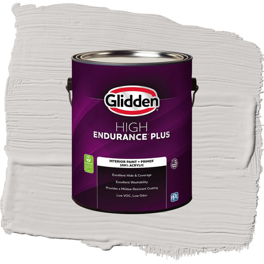 Glidden HEP Elusion / Grey, Eggshell Interior Paint with Primer, 1 Gallon