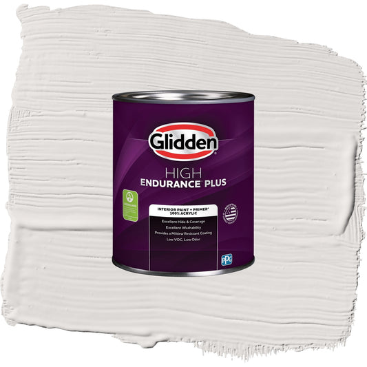 Glidden HEP Fall Chill / Grey, Eggshell Interior Paint with Primer, 1 Quart