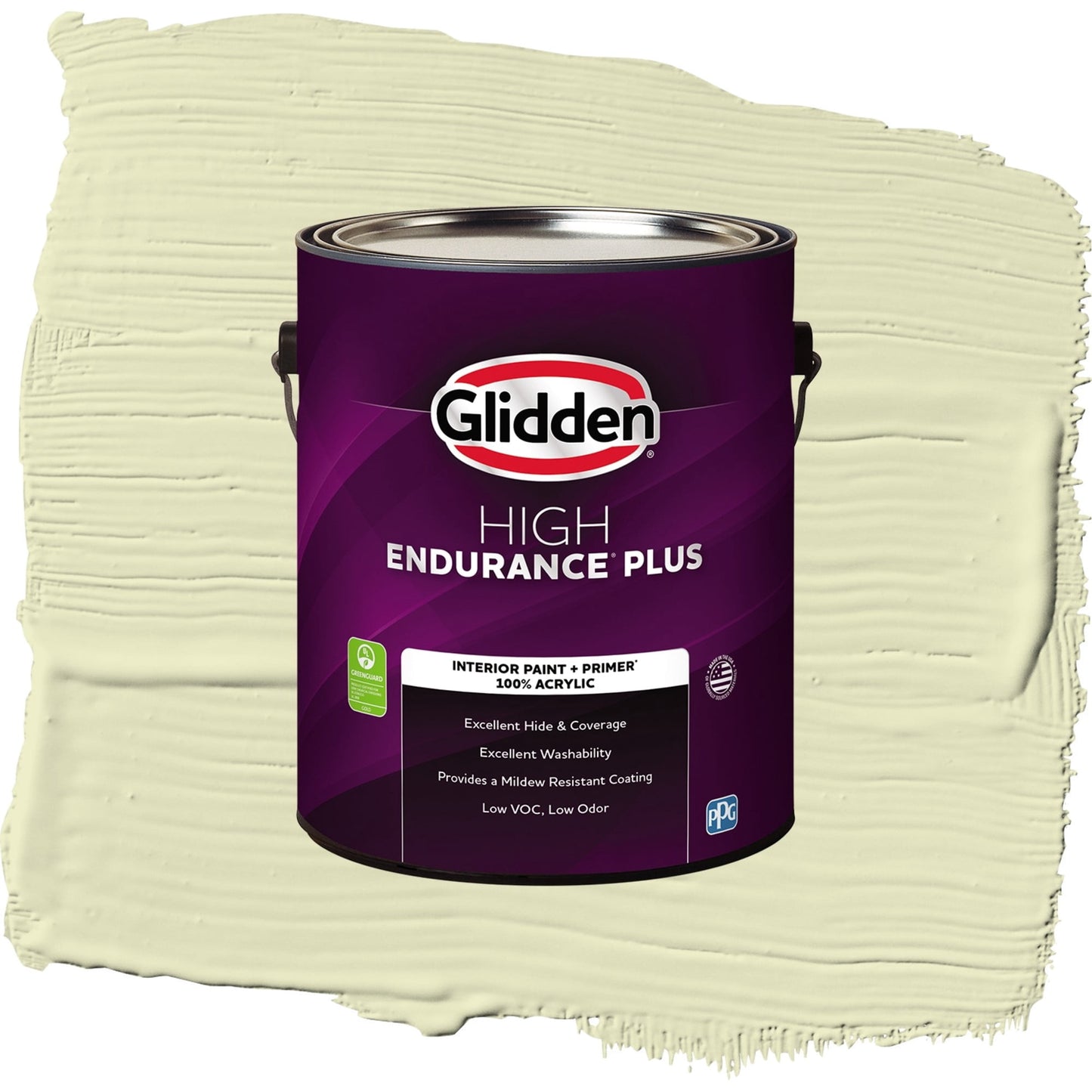 Glidden HEP Forgive Quickly / Green, Semi-Gloss Interior Paint with Primer, 1 Gallon
