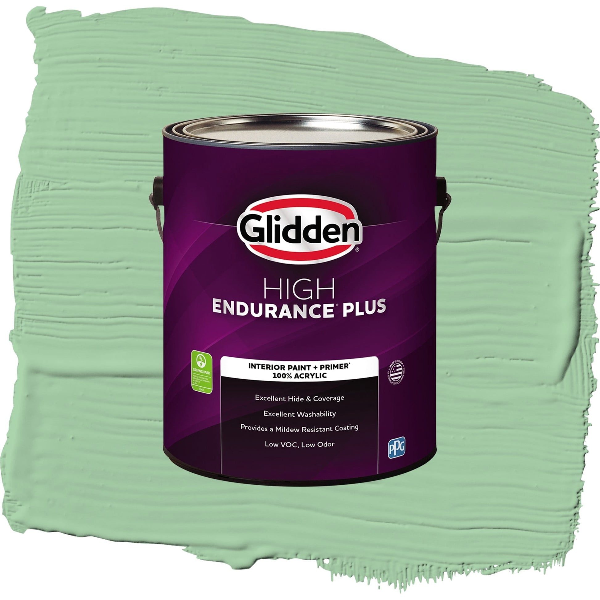 Glidden HEP French Market / Green, Eggshell Interior Paint with Primer, 1 Gallon