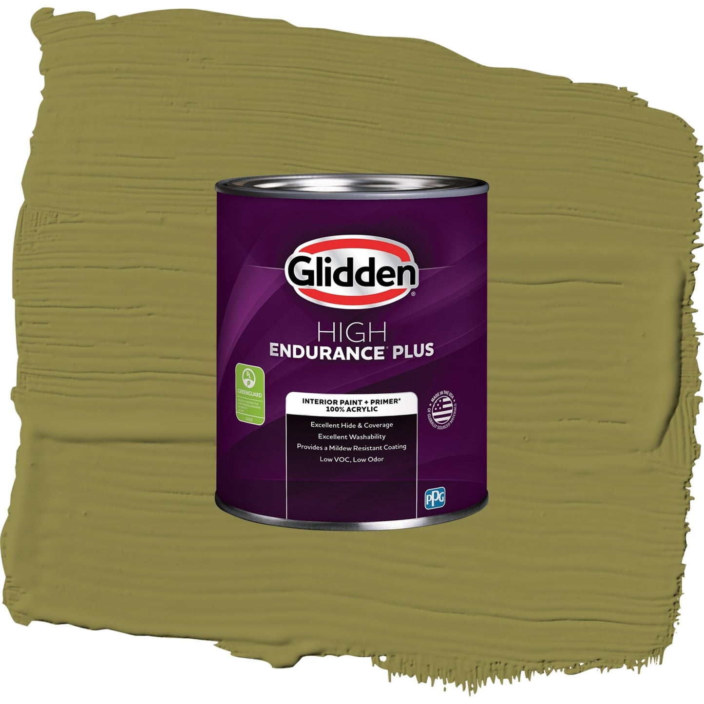Glidden HEP Frog's Legs / Green, Semi-Gloss Interior Paint with Primer, 1 Quart