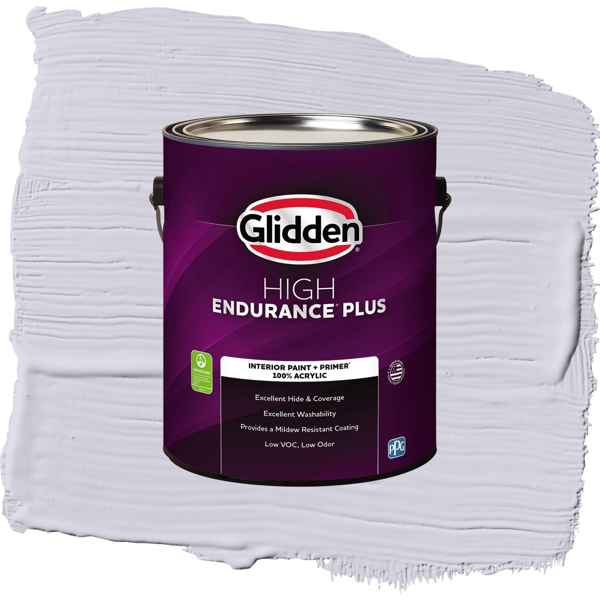 Glidden HEP Frosted Lilac / Purple, Semi-Gloss Interior Paint with Primer, 1 Gallon