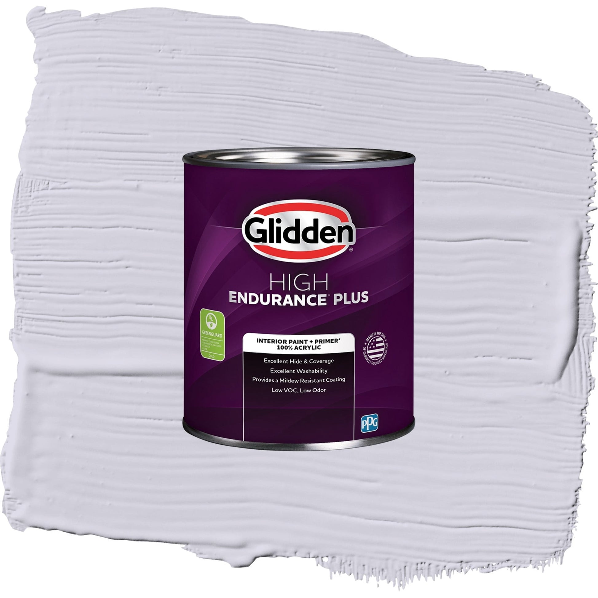 Glidden HEP Frosted Lilac / Purple, Semi-Gloss Interior Paint with Primer, 1 Quart