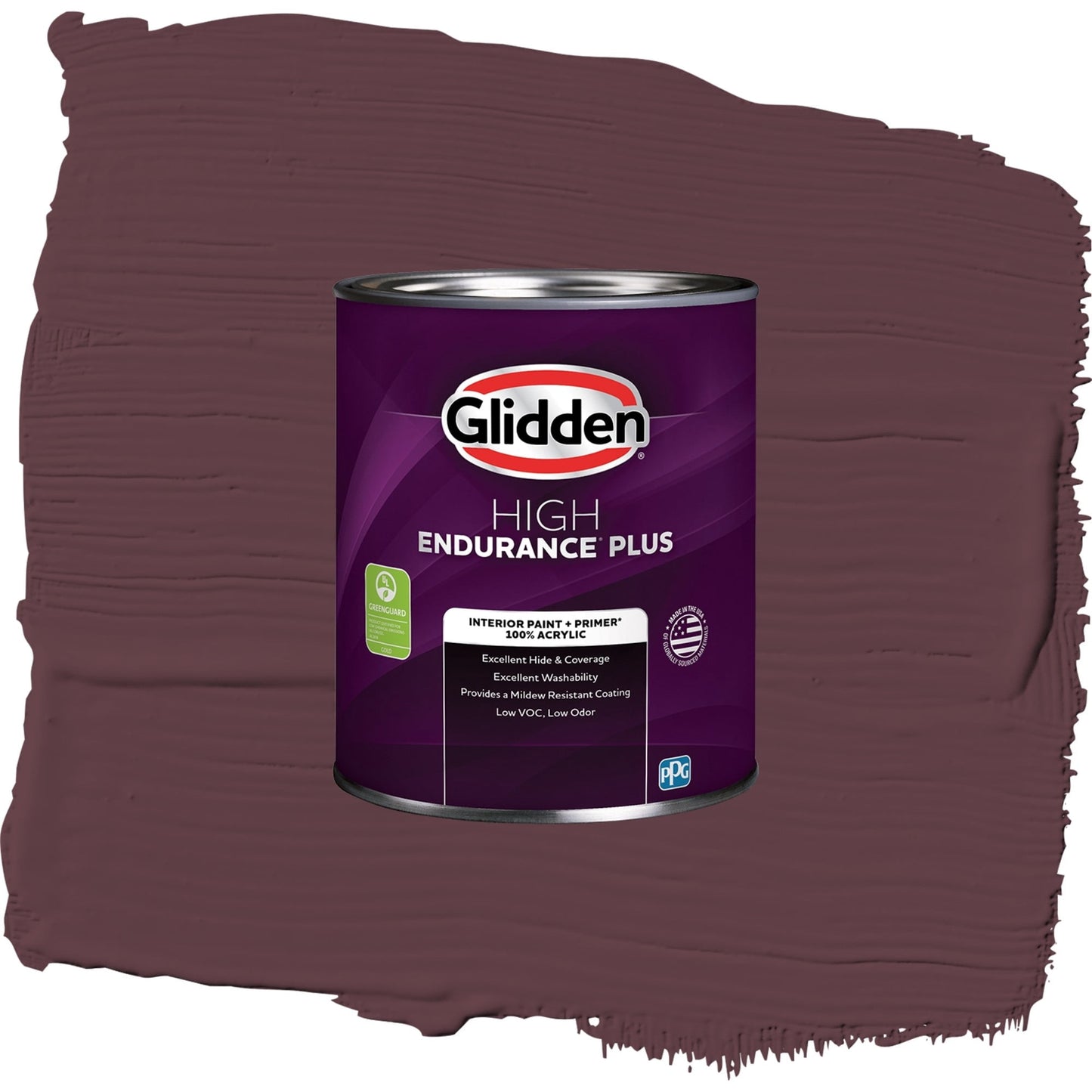 Glidden HEP Gooseberry / Purple, Eggshell Interior Paint with Primer, 1 Quart