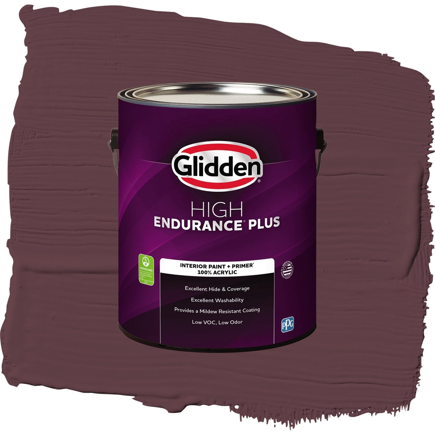 Glidden HEP Gooseberry / Purple, Semi-Gloss Interior Paint with Primer, 1 Gallon