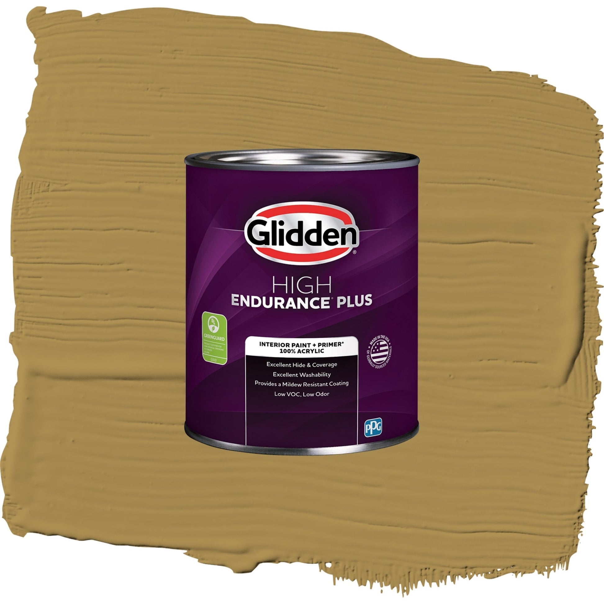 Glidden HEP Graceful Gazelle / Brown, Semi-Gloss Interior Paint with Primer, 1 Quart