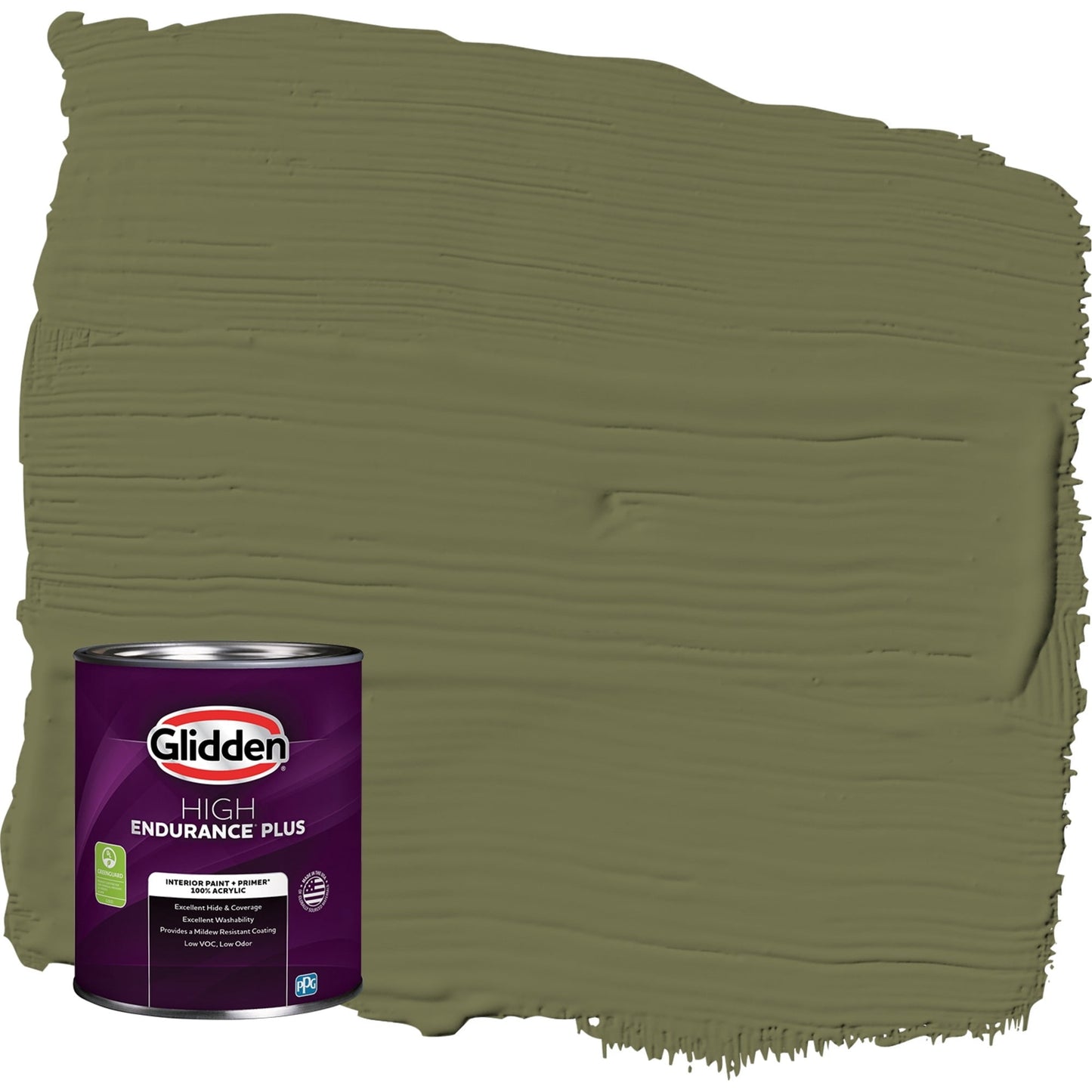 Glidden HEP Gratefully Grass / Pintura Interior Verde CÃ¡scara de Huevo con Primer, 1 Cuarto
