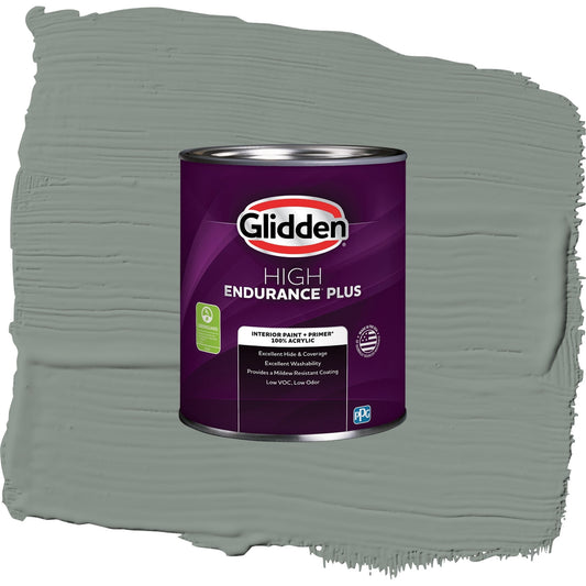 Glidden HEP Gray Heron / Grey, Semi-Gloss Interior Paint with Primer, 1 Quart