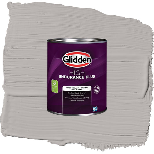 Glidden HEP Gray Marble / Grey, Eggshell Interior Paint with Primer, 1 Quart