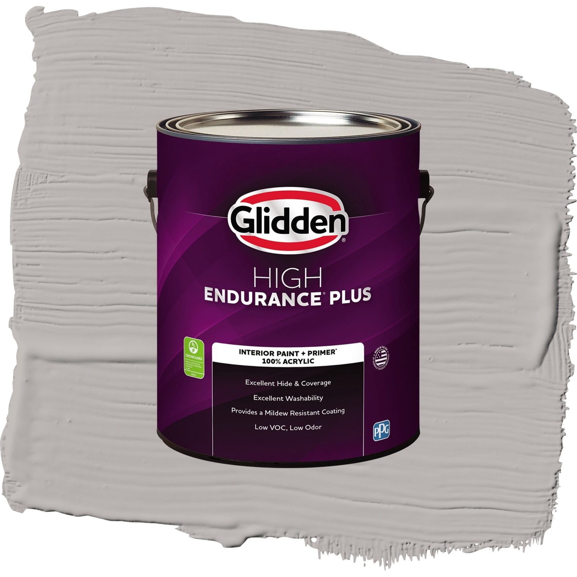 Glidden HEP Gray Marble / Grey, Flat Interior Paint with Primer, 1 Gallon