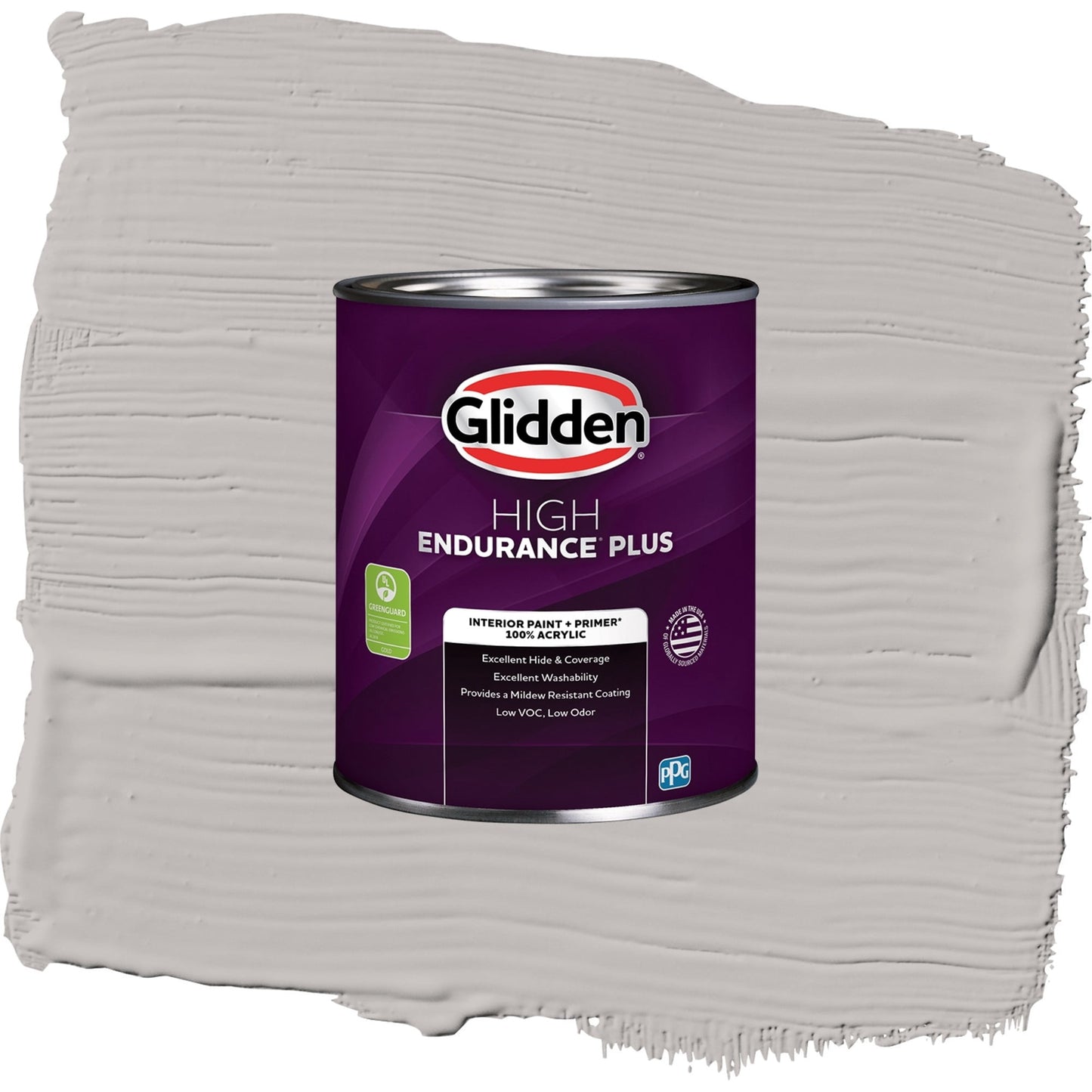 Glidden HEP Gray Shadows / Grey, Eggshell Interior Paint with Primer, 1 Quart