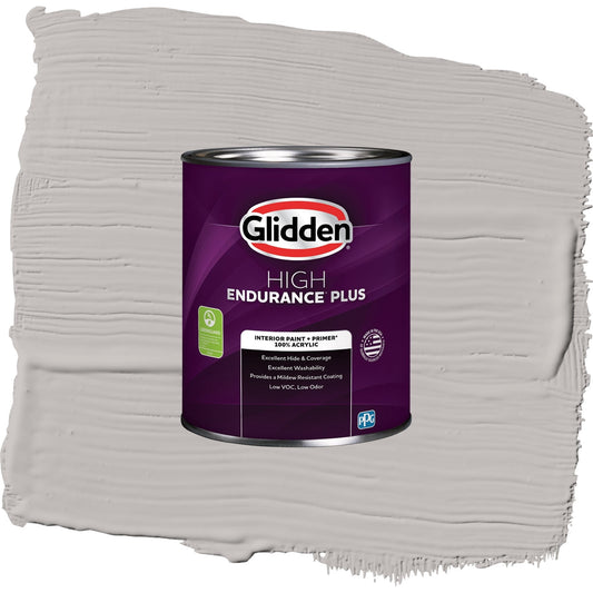 Glidden HEP Gray Shadows / Grey, Eggshell Interior Paint with Primer, 1 Quart