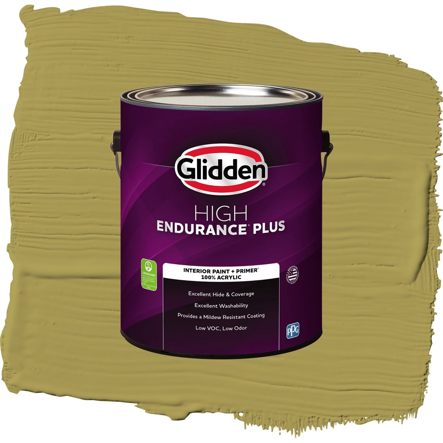 Glidden HEP Gremlin / Green, Eggshell Interior Paint with Primer, 1 Gallon