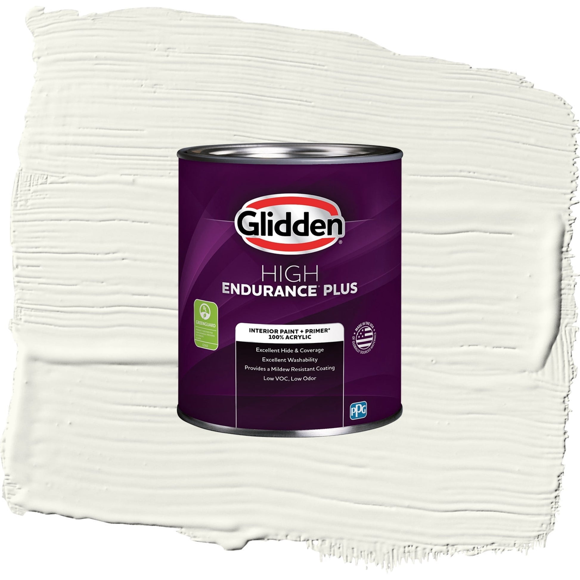 Glidden HEP Gypsum / Off-White Semi-Gloss Interior Paint with Primer, 1 Quart