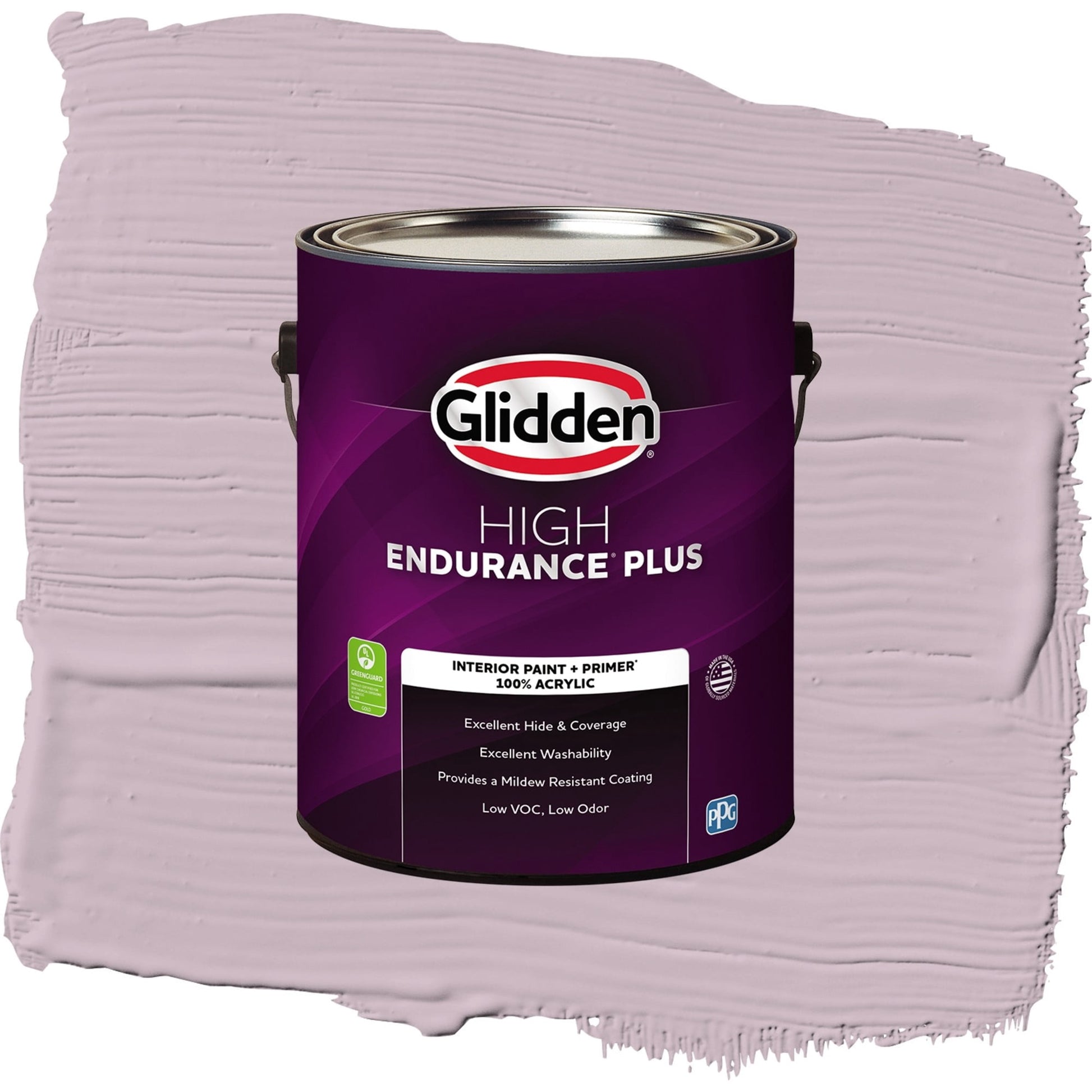 Glidden HEP High Society / Purple, Eggshell Interior Paint with Primer, 1 Gallon