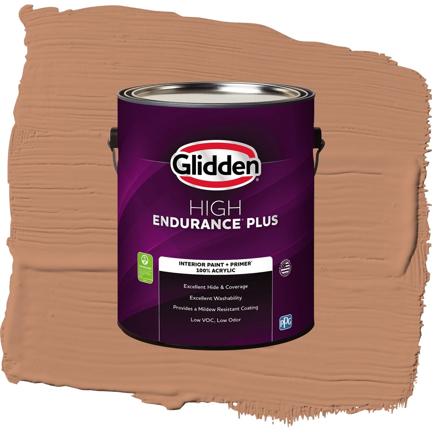 Glidden HEP Honey Graham / Orange, Semi-Gloss Interior Paint with Primer, 1 Gallon