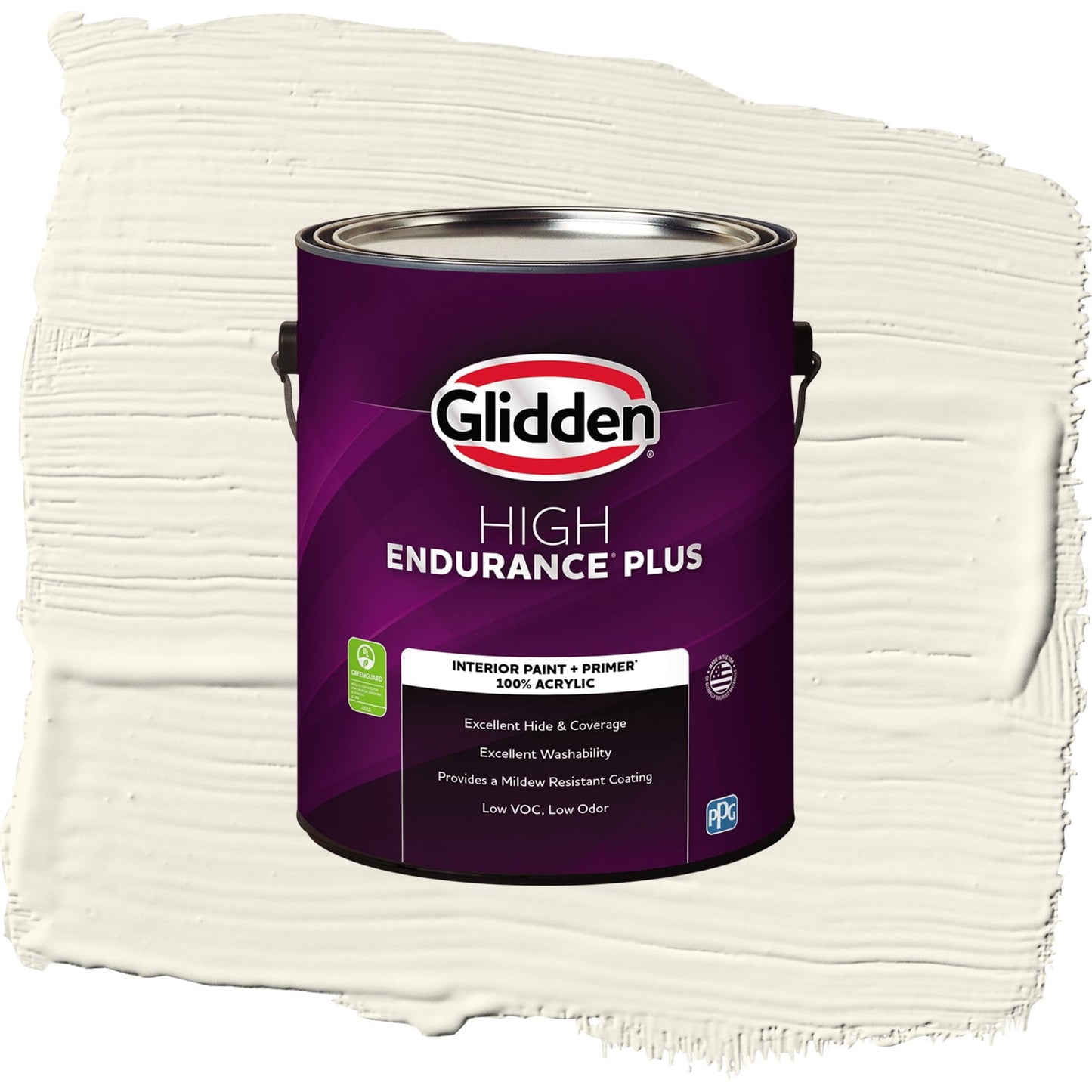 Glidden HEP Horseradish / Beige, Eggshell Interior Paint with Primer, 1 Gallon