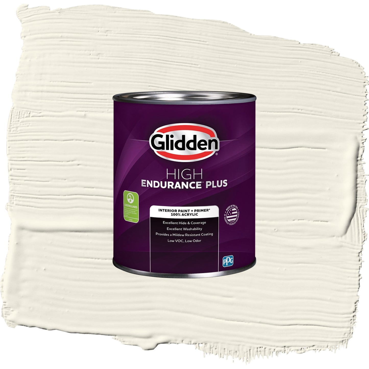 Glidden HEP Horseradish / Beige, Eggshell Interior Paint with Primer, 1 Quart