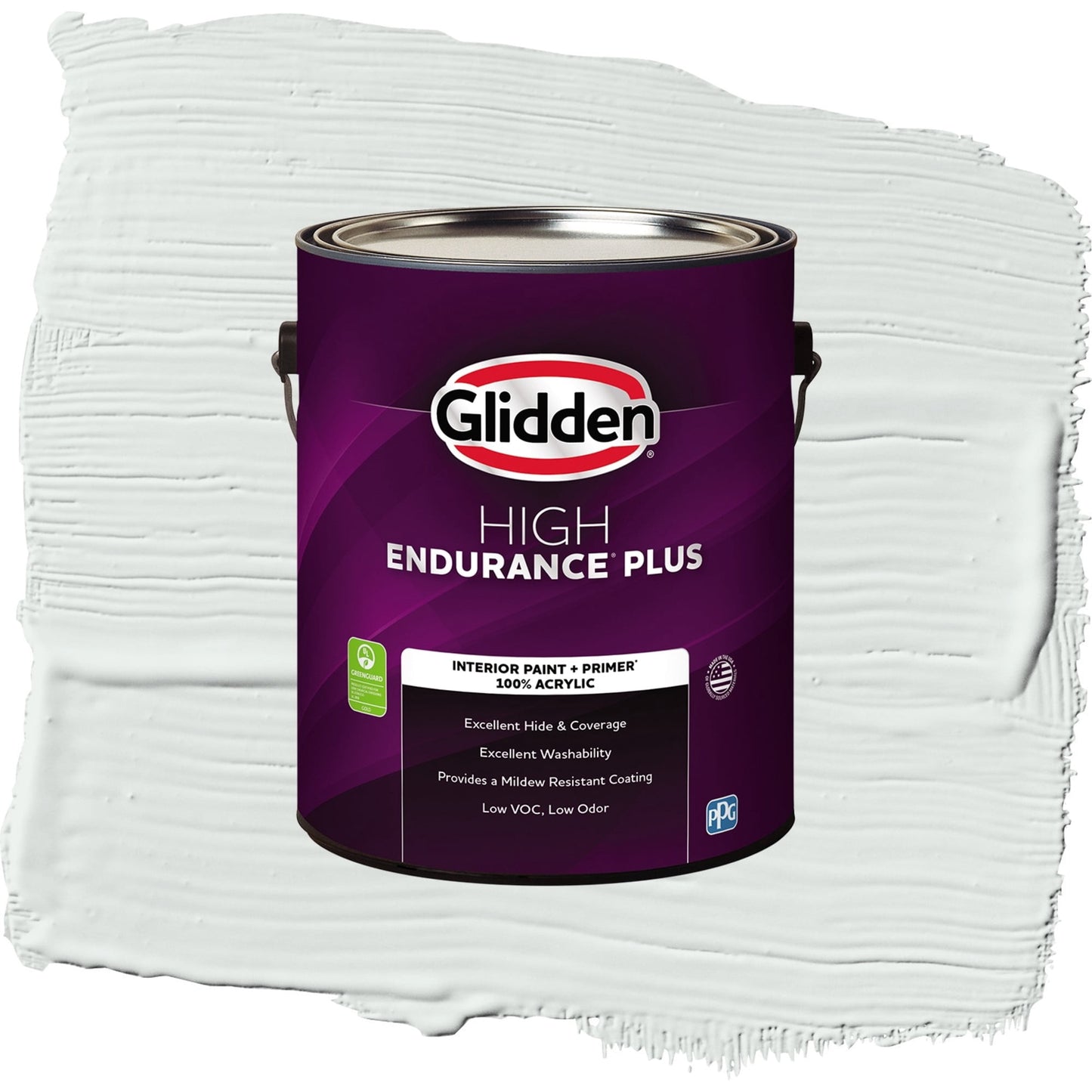 Glidden HEP Icy Bay / Off-White Semi-Gloss Interior Paint with Primer, 1 Gallon