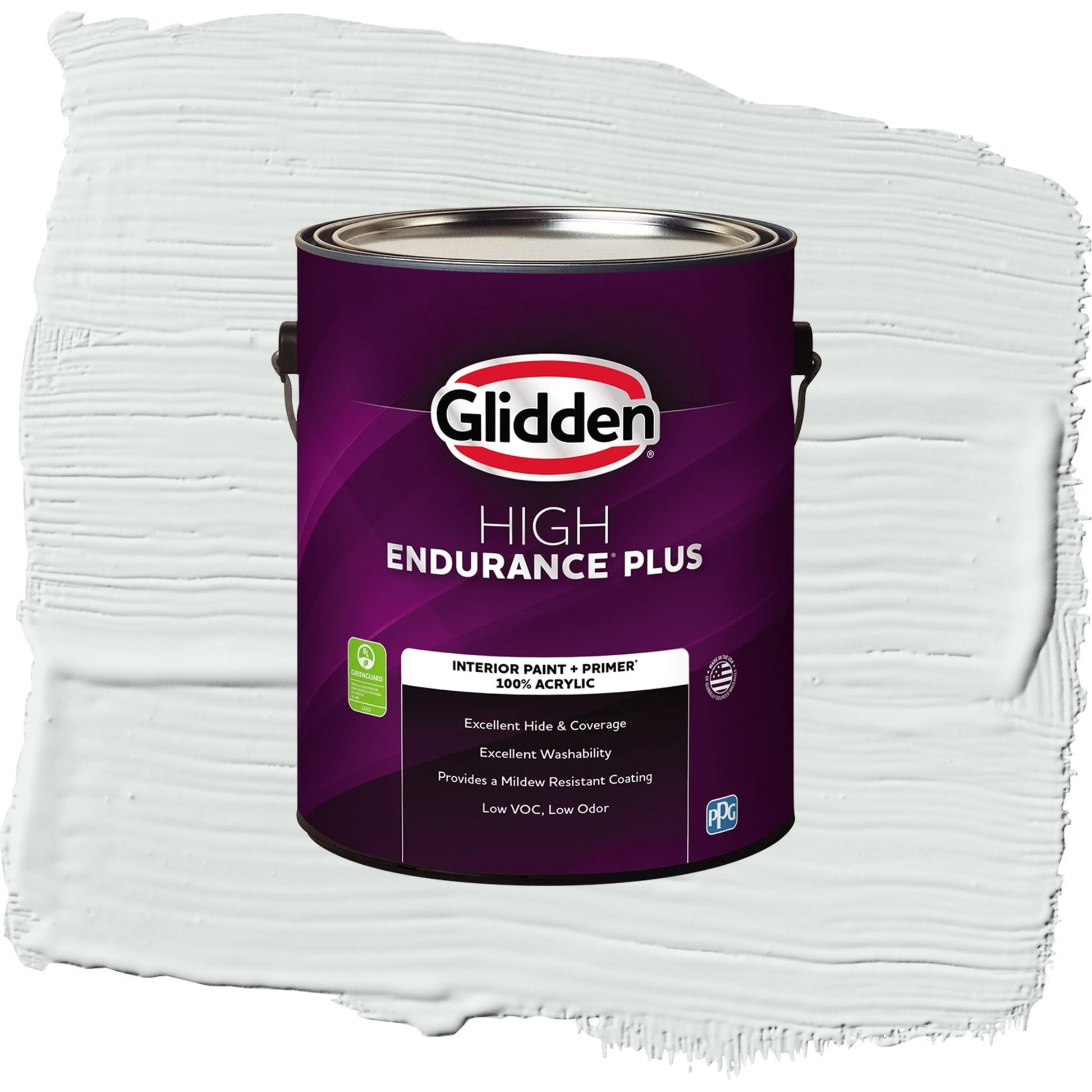 Glidden HEP Icy Bay / Off-White Semi-Gloss Interior Paint with Primer, 1 Gallon