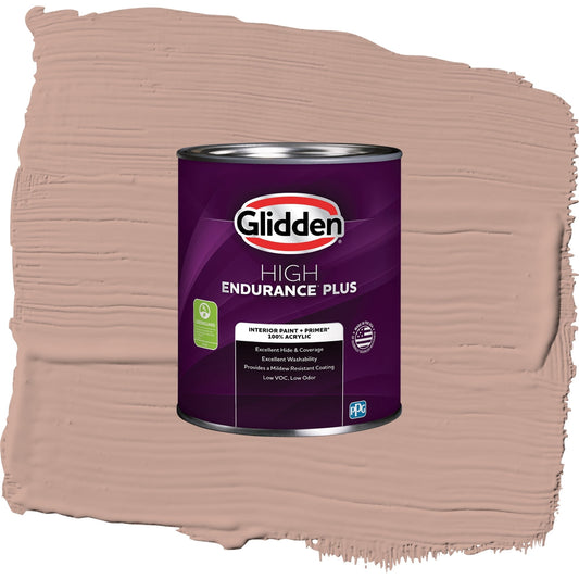 Glidden HEP Just Rosey / Orange, Eggshell Interior Paint with Primer, 1 Quart