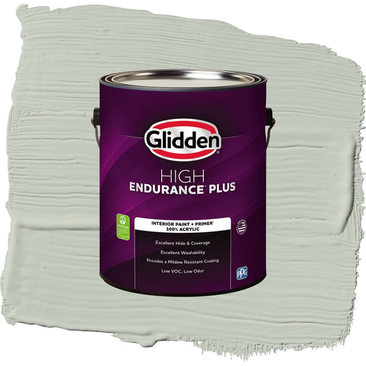 Glidden HEP Life Lesson / Green, Flat Interior Paint with Primer, 1 Gallon