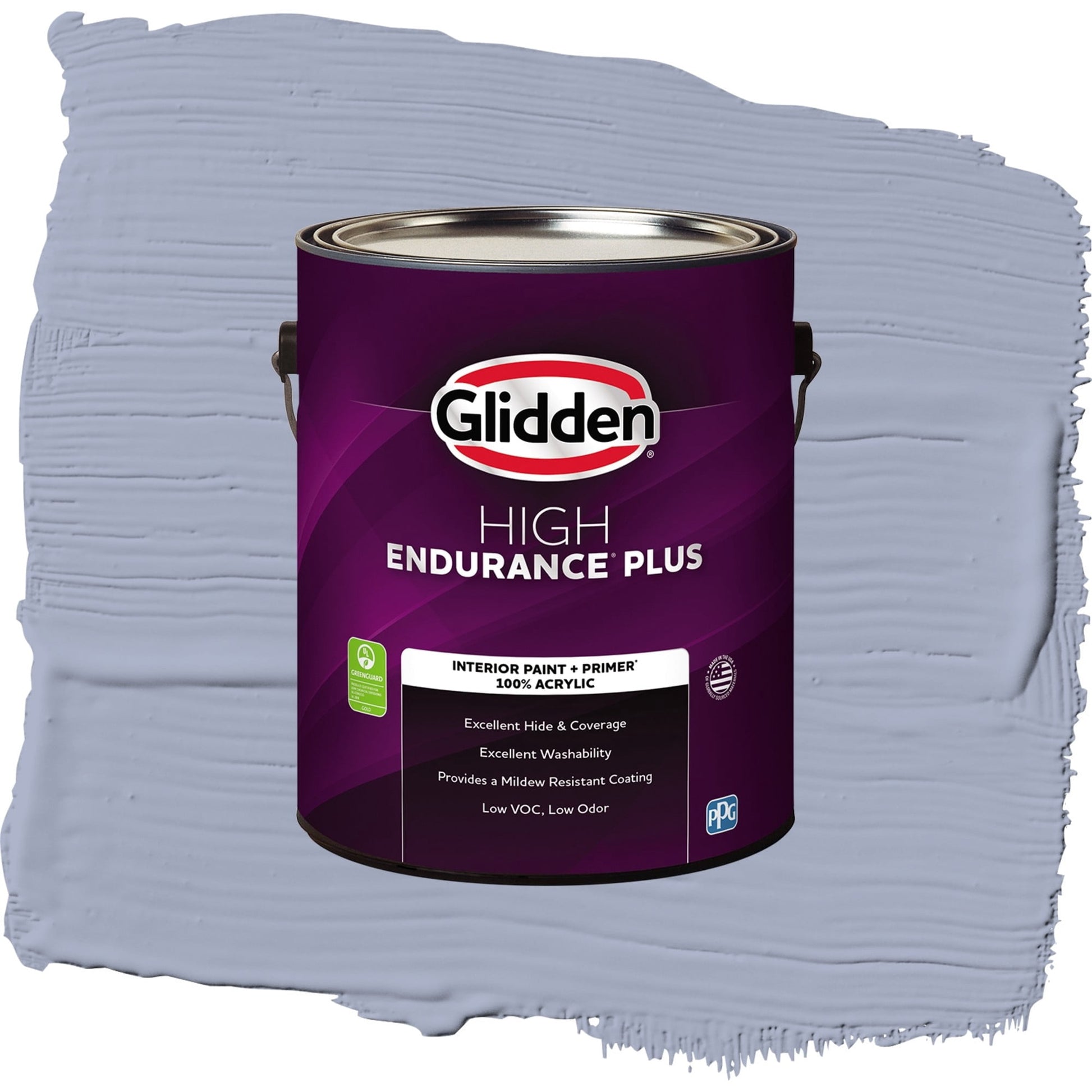 Glidden HEP Lilac Time / Purple, Eggshell Interior Paint with Primer, 1 Gallon