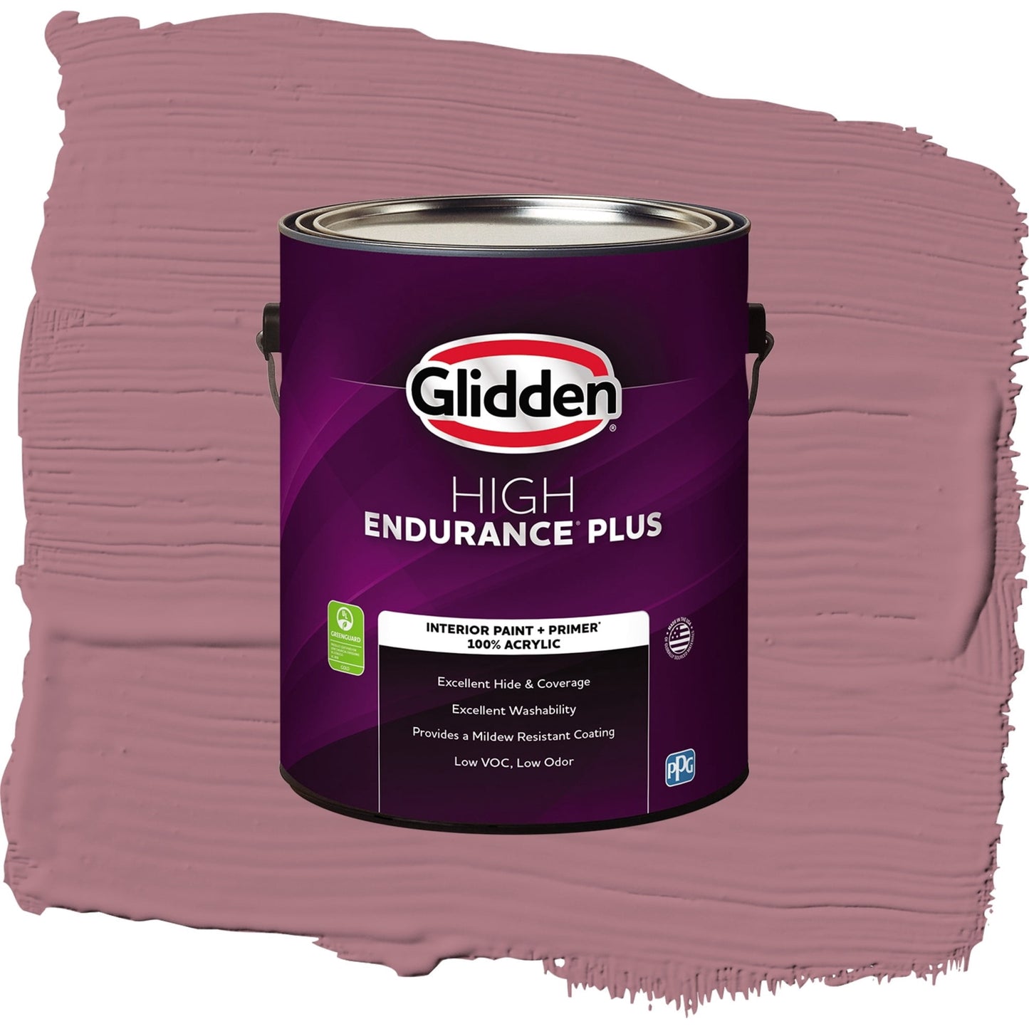 Glidden HEP Mauve Madness / Purple, Eggshell Interior Paint with Primer, 1 Gallon